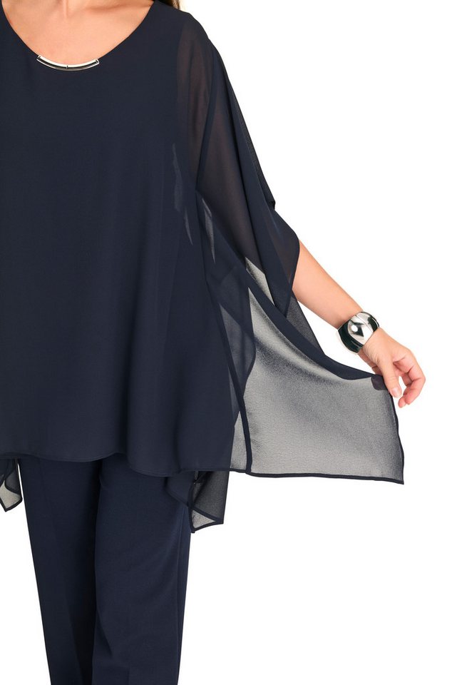 HERMANN LANGE Collection Blusenponcho mit weiten Ärmeln, Poncho, transparent von HERMANN LANGE Collection