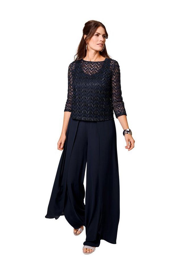 HERMANN LANGE Collection Jumpsuit mit weiter, schwingender Hose aus Chiffon von HERMANN LANGE Collection