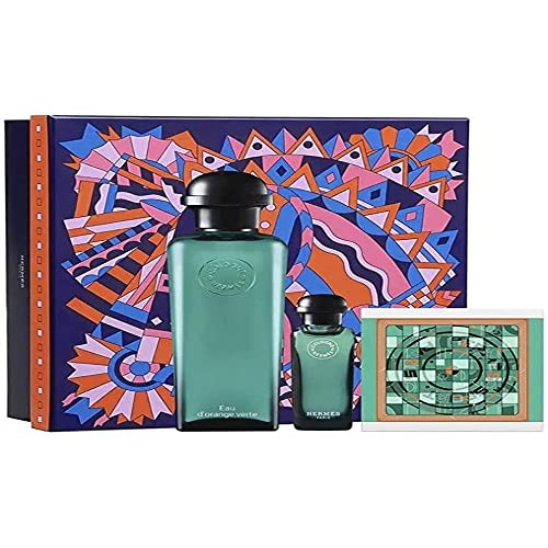 Hermes Eau D'Orange Verte Set: Eau de Cologne Spray 100ml, Eau de Cologne Spray 7.5 ml & Soap 50g von Hermes