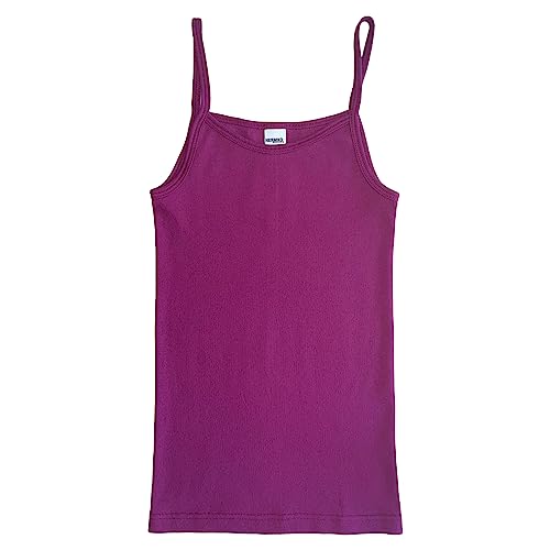 HERMKO 1560 Damen Träger Top, Unterhemd mit Spaghettiträger aus 100% Bio-Baumwolle, Farbe:Bordeaux, Größe:52/54 (XXL) von HERMKO