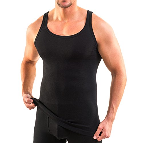 HERMKO 16000 Herren Unterhemd aus weichem Baumwolle/Modal, Größe:D 5 = EU M, Farbe:schwarz HERMKO 16000 Herren Unterhemd aus weichem Baumwolle/Modal, Größe:D 5 = EU M, Farbe:schwarz von HERMKO