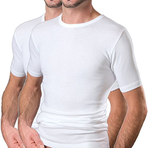 HERMKO 16800 2er Pack Herren Business Kurzarm Unterhemd angenehm weich Dank Modal, Größe:D 8 = EU XXL, Farbe:weiß HERMKO 16800 2er Pack Herren Business Kurzarm Unterhemd angenehm weich Dank Modal, Größe:D 8 = EU XXL, Farbe:weiß von HERMKO