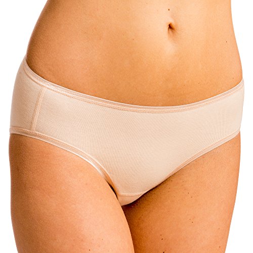 HERMKO 17031 Damen Midi-Slip softweich Dank Modal in vielen Farben, hoher, Farbe:Cream, Größe:32/34 (XS) von HERMKO