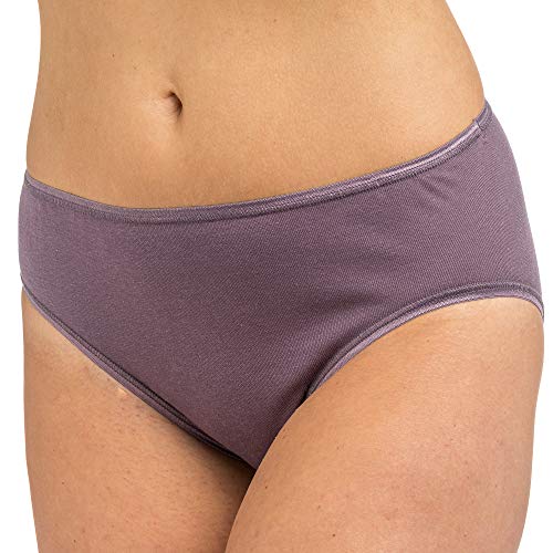 HERMKO 17031 Damen Midi-Slip softweich Dank Modal in vielen Farben, hoher, Farbe:Pflaume, Größe:44/46 (L) von HERMKO