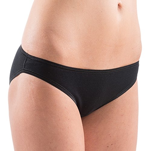 HERMKO 17032 Damen Mini-Slip softweich Dank Modal, Farbe:schwarz, Größe:44/46 (L) von HERMKO