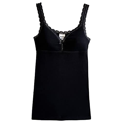 HERMKO 175803810 Damen BH-Hemd mit Spitze - Unterhemd mit integriertem Bustier, Farbe:schwarz, Größe:60 (XXXXL) von HERMKO