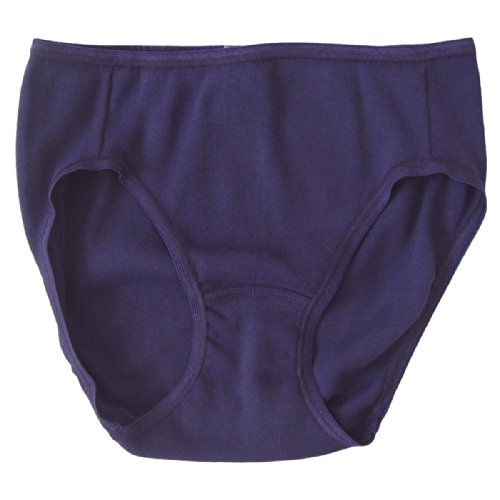HERMKO 2130 Mädchen Slip aus 100% Bio-Baumwolle, Unterhose in Feinripp-Qualität, Farbe:lila, Größe:128 von HERMKO