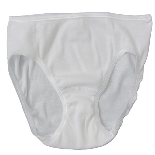 HERMKO 2130 Mädchen Slip aus 100% Bio-Baumwolle, Unterhose in Feinripp-Qualität, Farbe:weiß, Größe:152 von HERMKO