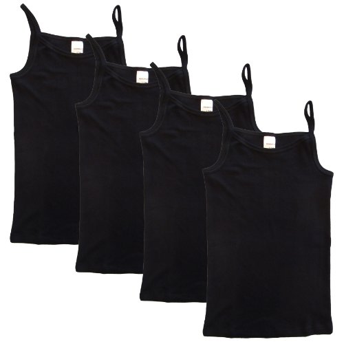 HERMKO 2460 4er Pack Mädchen Träger Top, Unterhemd aus Bio-Baumwolle, Farbe:schwarz, Größe:98 HERMKO 2460 4er Pack Mädchen Träger Top, Unterhemd aus Bio-Baumwolle, Farbe:schwarz, Größe:98 von HERMKO