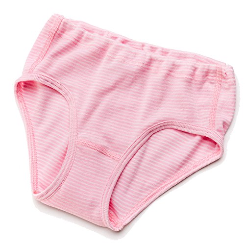 HERMKO 26200 Mädchen Unterhose Made in EU, Größe:92, Farbe:Rosa Ringel von HERMKO