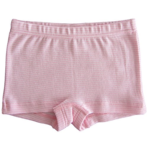 HERMKO 26710 Mädchen Panty in Ringeloptik Made in EU, Größe:128, Farbe:Rosa Ringel von HERMKO