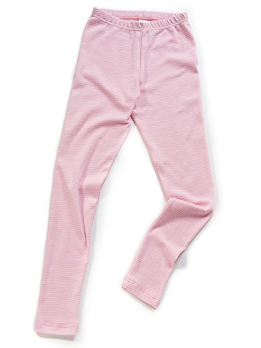 HERMKO 26720 Kinder Leggings in Ringeloptik Made in EU, Größe:128, Farbe:Rosa Ringel von HERMKO