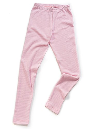 HERMKO 26720 Kinder Leggings in Ringeloptik made in EU, Größe:140, Farbe:Rosa Ringel von HERMKO