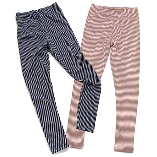 HERMKO 2672005 Kinder Thermo-Leggings, Größe:140, Farbe:Marine Ringel von HERMKO