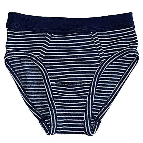 HERMKO 2684005 Jungen Thermo-Slip innen angeraut mit Weichbund, Größe:116, Farbe:Marine Ringel von HERMKO