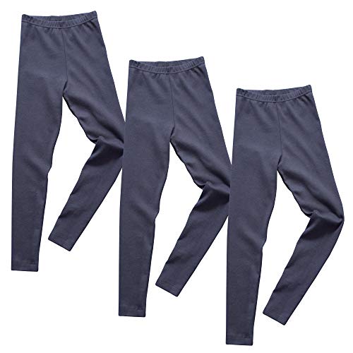 HERMKO 2720 3er Pack Kinder Legging aus Bio-Baumwolle, Farbe:Marine, Größe:152 von HERMKO