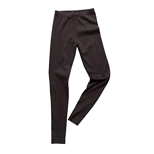 HERMKO 2720 Kinder Legging unisex aus 100% Bio-Baumwolle für Mädchen und Knaben, Farbe:schwarz, Größe:104 von HERMKO