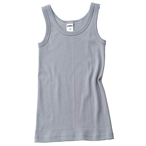 HERMKO 2800 Jungen Unterhemd aus 100% Bio-Baumwolle Knaben Tank Top, Farbe:grau, Größe:116 von HERMKO