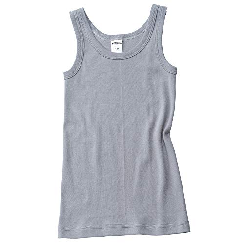 HERMKO 2800 Jungen Unterhemd aus 100% Bio-Baumwolle Knaben Tank Top, Farbe:grau, Größe:128 von HERMKO