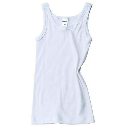 HERMKO 2800 Jungen Unterhemd aus 100% Bio-Baumwolle Knaben Tank Top, Farbe:weiß, Größe:104 von HERMKO