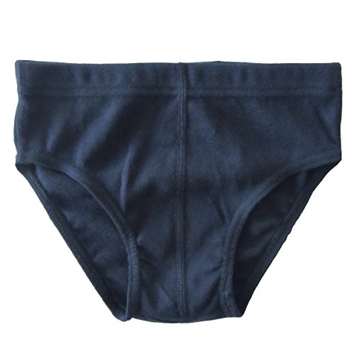 HERMKO 2850 Jungen Slip Unterhose für Jungs Sportslip ohne Bein 100% Bio-Baumwolle, Farbe:Marine, Größe:164 von HERMKO
