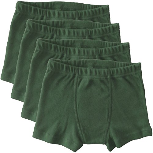 HERMKO 2900 4er Pack Jungen Pants - Reine Bio-Baumwolle, Farbe:Olive, Größe:104 von HERMKO