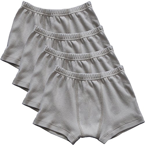 HERMKO 2900 4er Pack Jungen Pants - Reine Bio-Baumwolle, Farbe:grau, Größe:152 von HERMKO