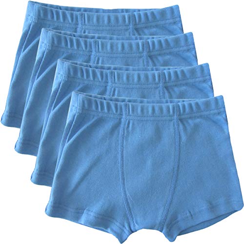HERMKO 2900 4er Pack Jungen Pants - Reine Bio-Baumwolle, Farbe:hellblau, Größe:128 von HERMKO