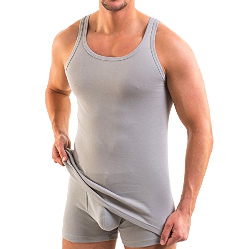 HERMKO 3000 Herren Tank Top 100% Bio-Baumwolle in Feinripp, Unterhemd, Muskel Shirt Made in EU, Größe:D 14 = EU 8XL, Farbe:grau HERMKO 3000 Herren Tank Top 100% Bio-Baumwolle in Feinripp, Unterhemd, Muskel Shirt Made in EU, Größe:D 14 = EU 8XL, Farbe:grau von HERMKO