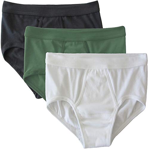 HERMKO 3240 3er Pack Herren Slip mit Eingriff und Weichbund aus Bio-Baumwolle, Größe:D 7 = EU XL, Farbe:Mix w/s/o von HERMKO