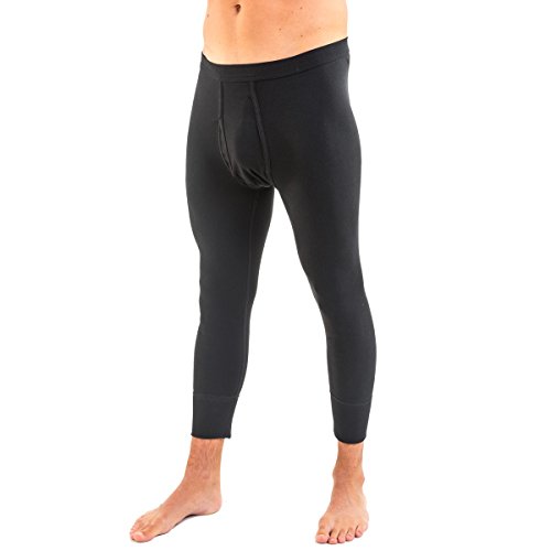 HERMKO 3440 2er Pack Herren 3/4-lange Unterhose (Weitere Farben) Bio-Baumwolle, Größe:D 5 = EU M, Farbe:schwarz von HERMKO