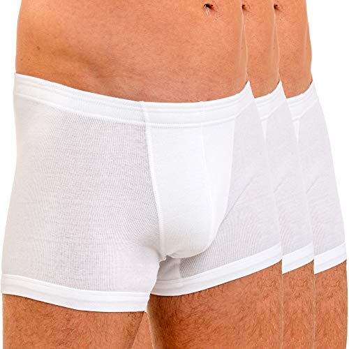 HERMKO 3901 3er Pack Herren Boxershorts Pant aus 100% Bio-Baumwolle, Größe:D 4 = EU S, Farbe:weiß HERMKO 3901 3er Pack Herren Boxershorts Pant aus 100% Bio-Baumwolle, Größe:D 4 = EU S, Farbe:weiß von HERMKO