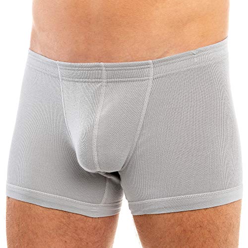 HERMKO 3901 3er Pack Herren Boxershorts Pant aus 100% Bio-Baumwolle, Größe:D 7 = EU XL, Farbe:grau von HERMKO