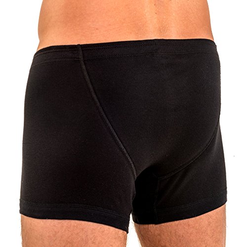 HERMKO 3901 Herren Pant aus 100% Bio-Baumwolle mit elastischem Börtchen, Größe:D 14 = EU 8XL, Farbe:schwarz von HERMKO