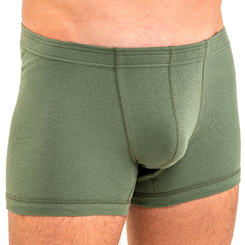 HERMKO 3901 Herren Pant aus 100% Bio-Baumwolle mit elastischem Börtchen, Größe:D 5 = EU M, Farbe:Olive von HERMKO