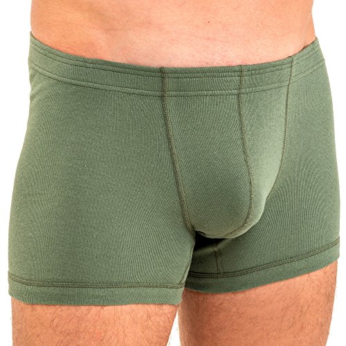 HERMKO 3901 Herren Pant aus 100% Bio-Baumwolle mit elastischem Börtchen, Größe:D 8 = EU XXL, Farbe:Olive von HERMKO