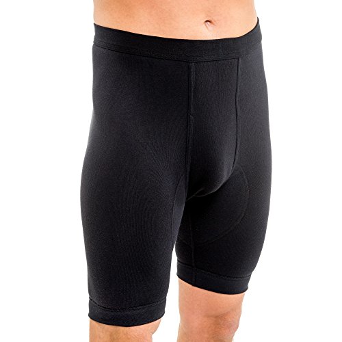 HERMKO 3980 2er Pack Herren Longpant mit Eingriff, hoher Leib aus 100% Bio-Baumwolle, Größe:D 11 = EU 5XL, Farbe:schwarz von HERMKO