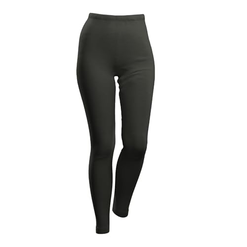 HERMKO 40720 Damen Legging aus Merinowolle/Tencel, Farbe:schwarz, Größe:40/42 (M) von HERMKO