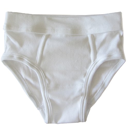 HERMKO 52840 Jungen Slip aus Baumwolle/Elastan, Farbe:weiß, Größe:140 von HERMKO