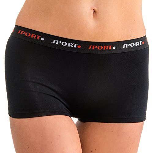 HERMKO 5700 2er Pack Damen Panty aus anschmiegsamer Baumwolle/Elastan, Farbe:schwarz - Sport, Größe:44/46 (L) von HERMKO