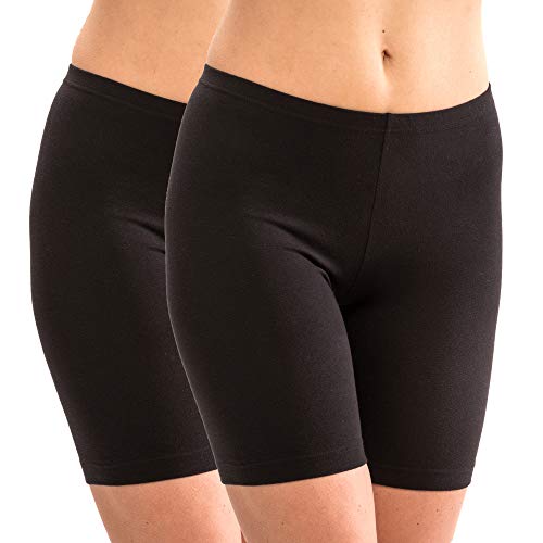 HERMKO 5780 2er Pack Damen Longpant - knielanger Pant, Farbe:schwarz, Größe:52/54 (XXL) von HERMKO