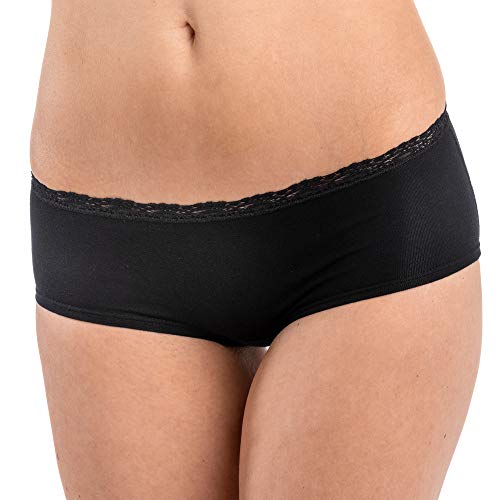 HERMKO 5790 Damen Panty mit Spitze - Keine Gummiabschlüsse, Farbe:schwarz, Größe:36/38 (S) von HERMKO