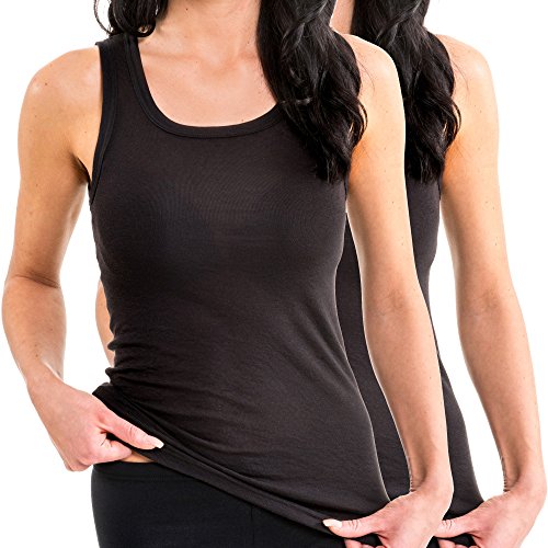 HERMKO 61325 2er Pack Damen Longshirt Funktionswäsche, Farbe:schwarz, Größe:32/34 (XS) von HERMKO
