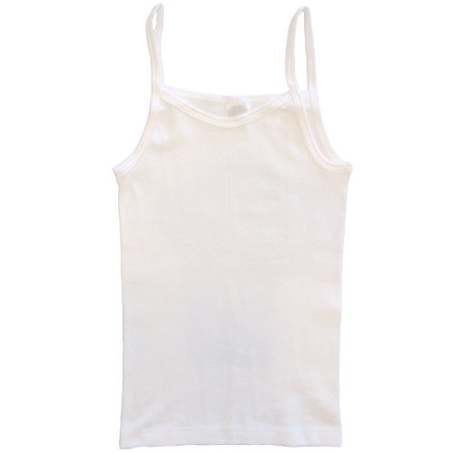 HERMKO 62460 Mädchen Funktions Trägertop, Farbe:weiß, Größe:128 von HERMKO