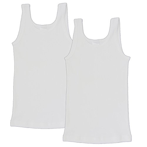 HERMKO 62800 2er Pack Kinder Funktionsunterhemd für Jungen und Mädchen, Farbe:weiß, Größe:152 von HERMKO