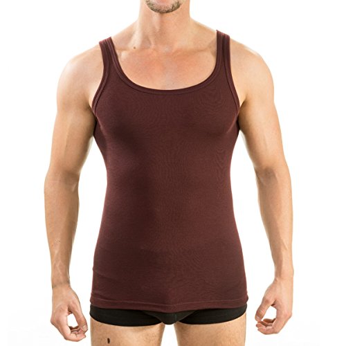 HERMKO 63000 Herren Funktionsunterwäsche Unterhemd (Weitere Farben), Farbe:Bordeaux, Größe:D 7 = EU XL von HERMKO