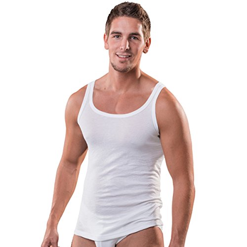HERMKO 63000 Herren Funktionsunterwäsche Unterhemd (Weitere Farben), Größe:D 8 = EU XXL, Farbe:weiß von HERMKO
