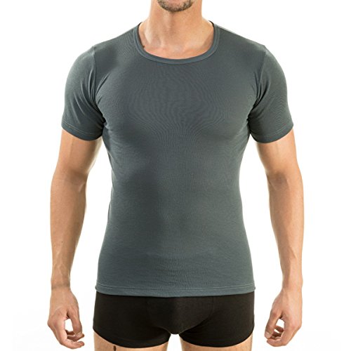 HERMKO 63840 Herren Kurzarm Funktionsshirt 'Active Wear', Größe:D 4 = EU S, Farbe:Graphit von HERMKO