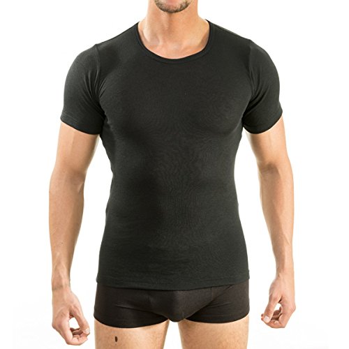 HERMKO 63840 Herren Kurzarm Funktionsshirt 'Active Wear', Größe:D 7 = EU XL, Farbe:schwarz von HERMKO