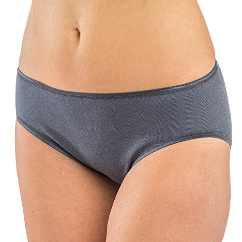 HERMKO 65031 2er Pack Damen atlethic Slip für Sport, Freizeit und Alltag, Farbe:Graphit, Größe:36/38 (S) von HERMKO